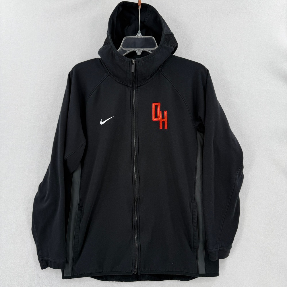 Nike Showtime Hoodie Mens Large Black Full Zip Therma-FIT FD1132-010 OH